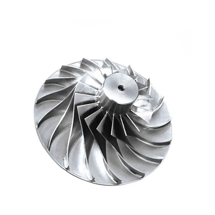 Penggilingan CNC 5 Sumbu Impeller Aluminium